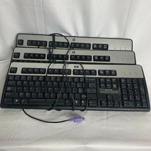 Lot of 3 Genuine OEM HP SK-2880 PS2 Keyboard